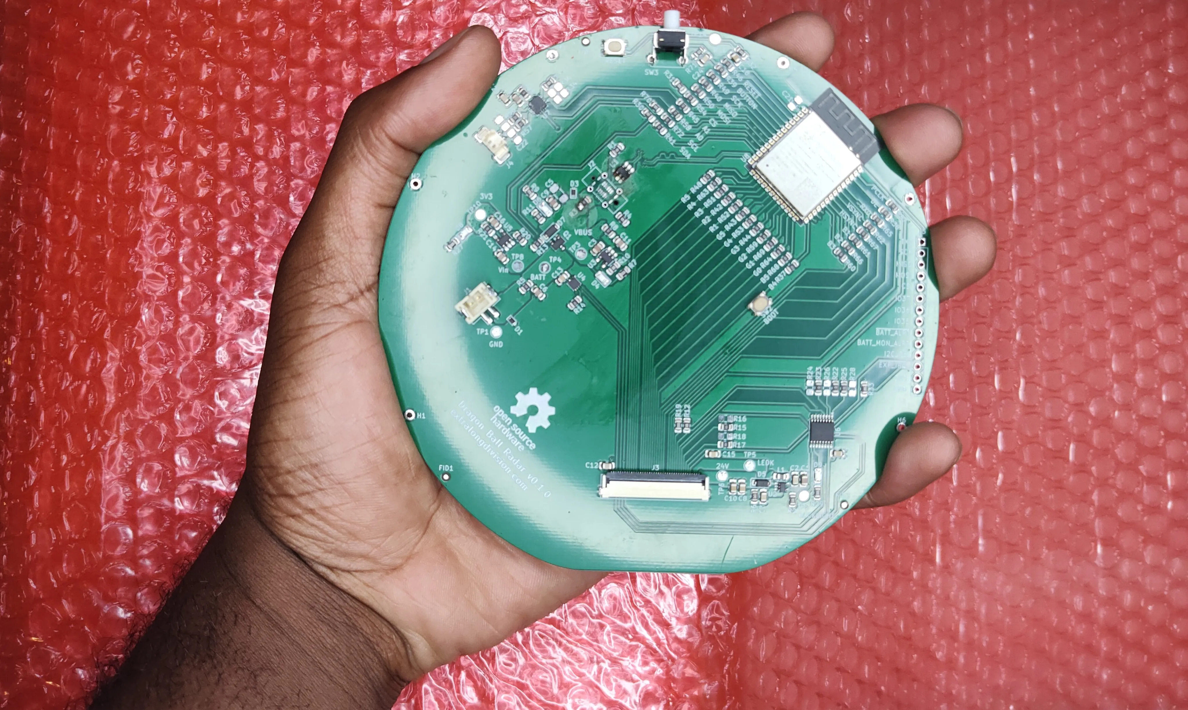 PCBA in my hand