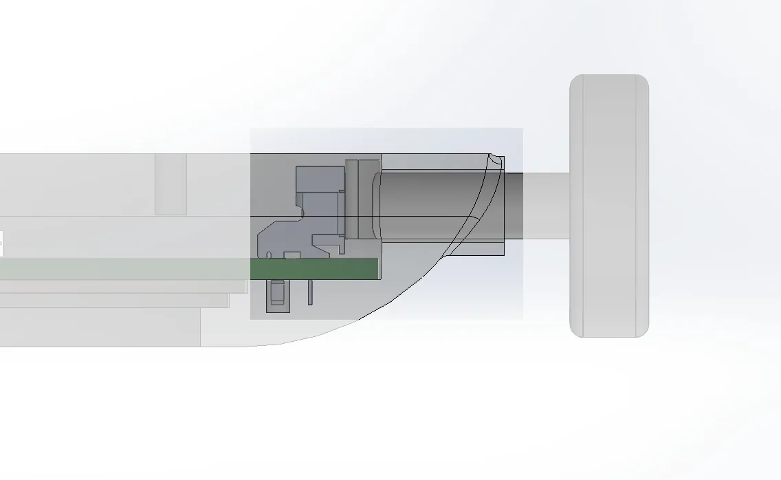 switch and actuator side view